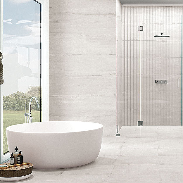 Sospiro White Ceramic Tile 12x40