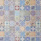 Colorful Moroccan Tile on Mosaic Backing