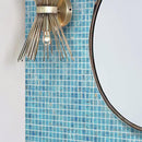 Sparkling Classic Blue and Gold Mixed Squares Glass Pool Tile | Tile Club