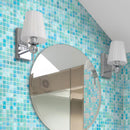 Sparkling Pool Blue Mixed Squares Glass Tile | Tile Club