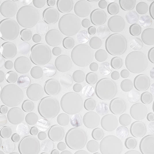 Sparkly Spheras Glass And Shell Tiles