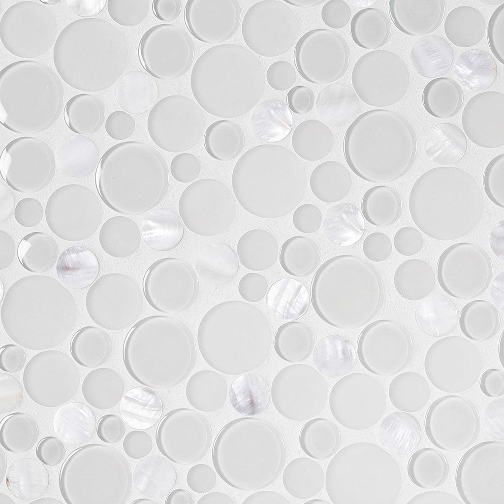 Sparkly Spheras Glass And Shell Tiles