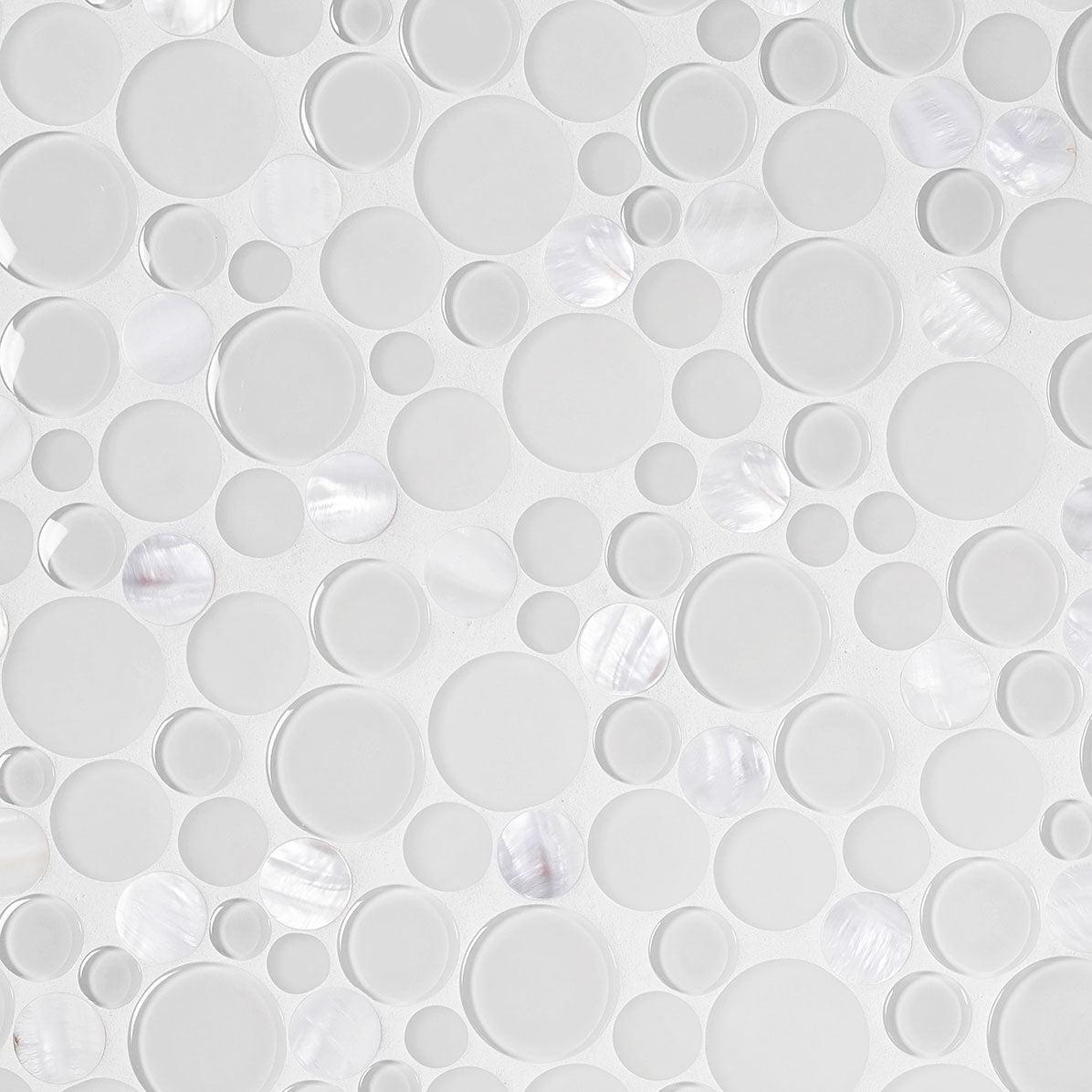Sparkly Spheras Glass And Shell Tiles