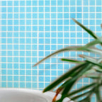 Speckled Blue Squares Glass Pool Tile | Tile Club