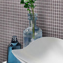 Speckled Charcoal Grey Squares Glass Pool Tile | Tile Club