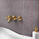 Speckled Charcoal Grey Squares Glass Pool Tile | Tile Club