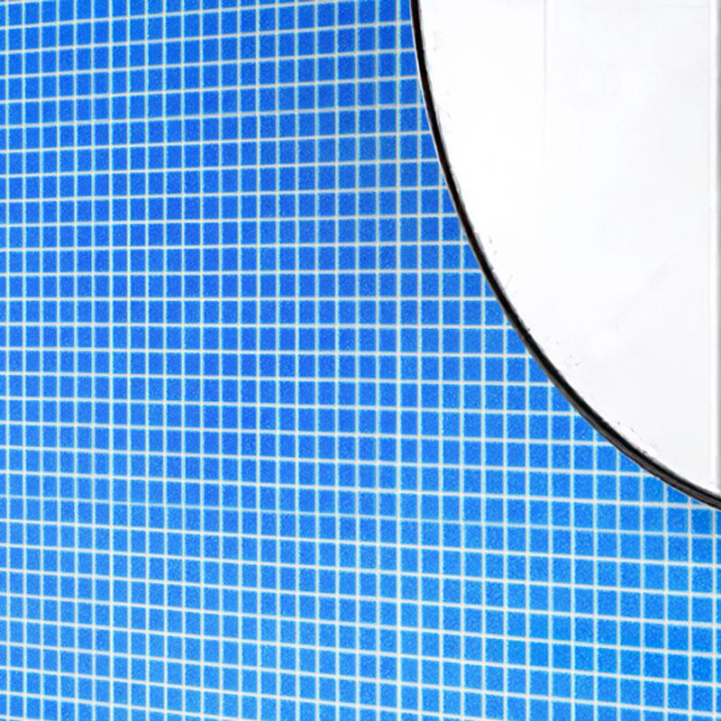 Speckled Cobalt Blue Squares Glass Pool Tile