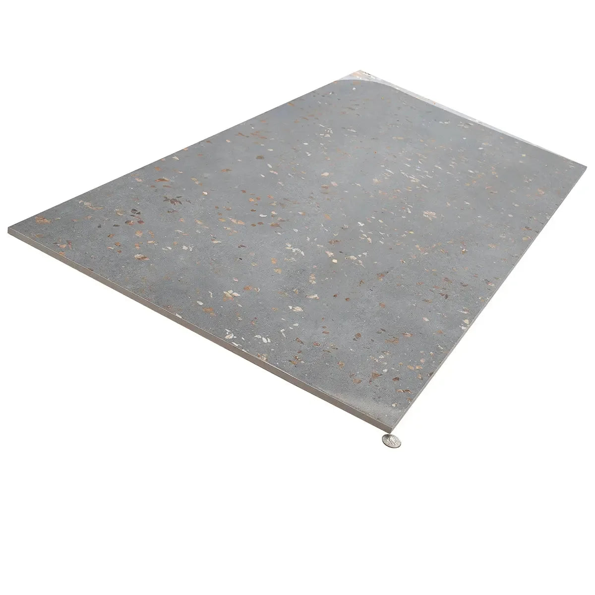 Speckled Concrete Polished Terrazzo Porcelain Tile | Tile Club