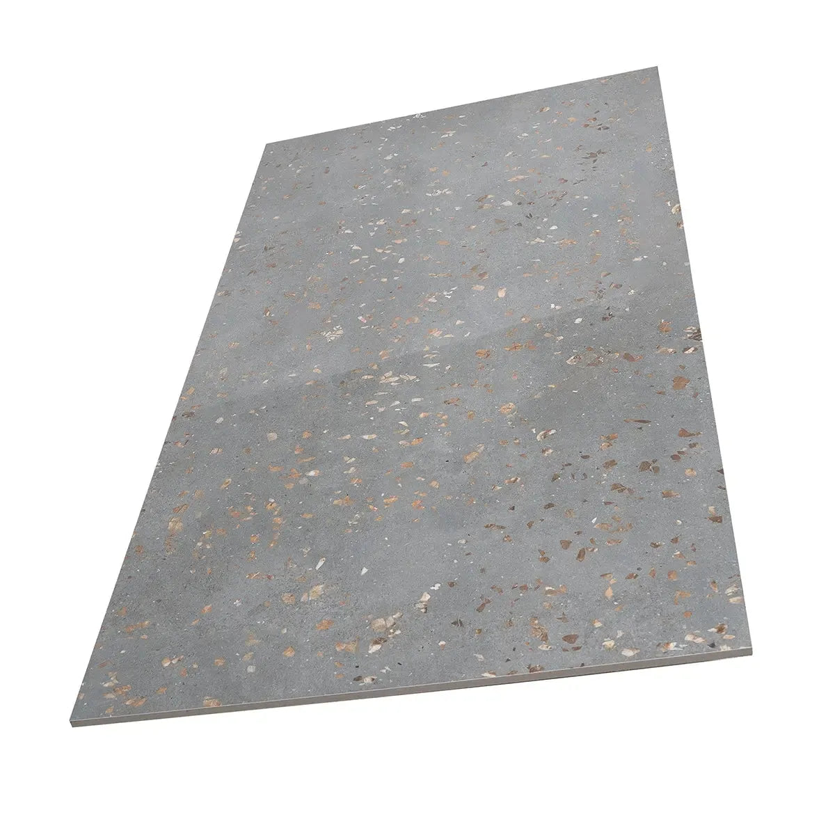 Speckled Concrete Polished Terrazzo Porcelain Tile | Tile Club