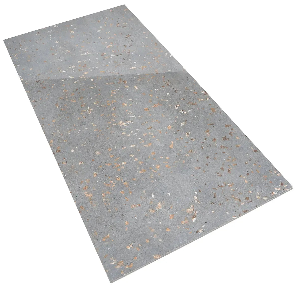 Speckled Concrete Polished Terrazzo Porcelain Tile | Tile Club