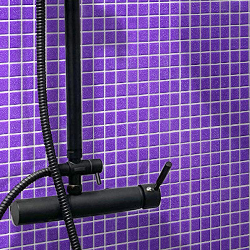 Speckled Deep Blue Squares Glass Pool Tile | Tile Club
