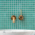 Speckled Jade Green Squares Glass Pool Tile | Tile Club