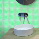 Speckled Lime Green Squares Glass Pool Tile | Tile Club
