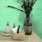 Speckled Lime Green Squares Glass Pool Tile | Tile Club