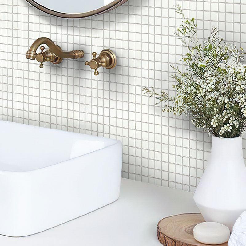 Speckled White Squares Glass Pool Tile | Tile Club
