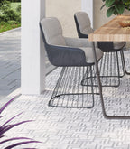 Square Weave Equator & Thassos Polished Mosaic Tile Patio Floor Tile