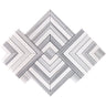 Square Weave Equator & Thassos Polished Mosaic Tile