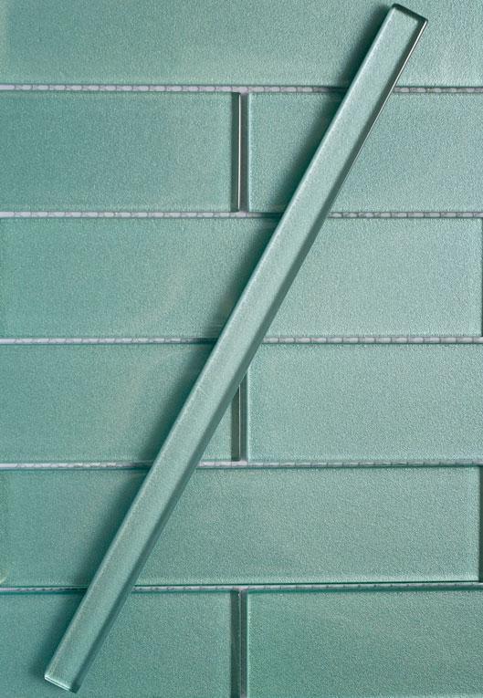 blue glass subway tile