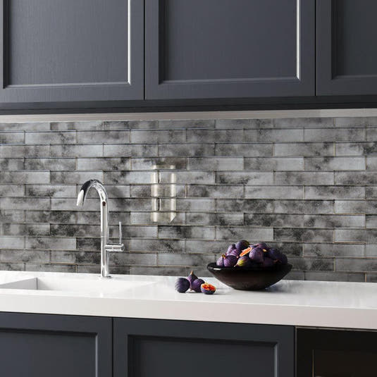 Stardust Suede Glass Mosaic Tile Backsplash
