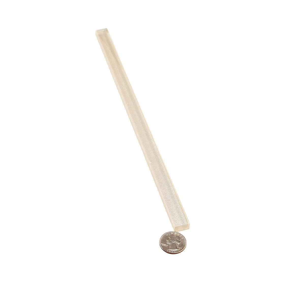 Stardust White Pencil Glass Molding | Tile Club