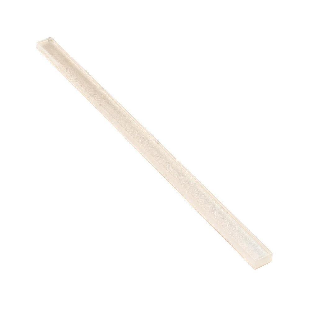 Stardust White Pencil Glass Molding | Tile Club