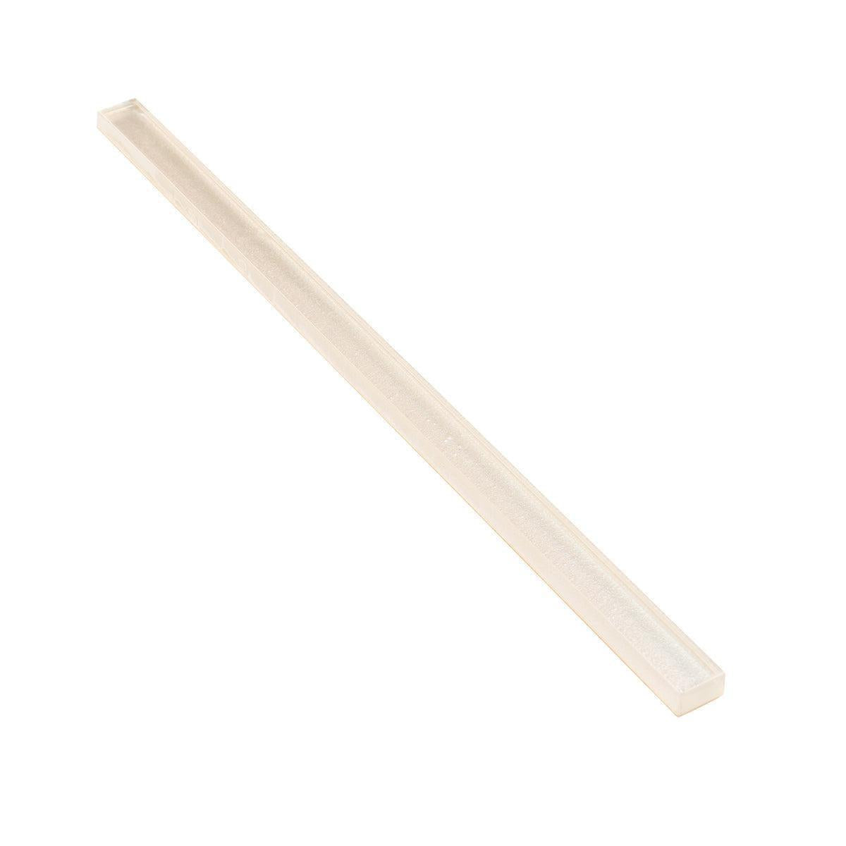 Stardust White Pencil Glass Molding | Tile Club
