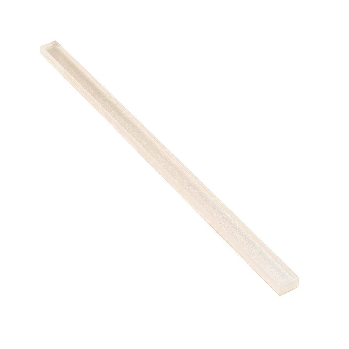 Stardust White Pencil Glass Molding | Tile Club
