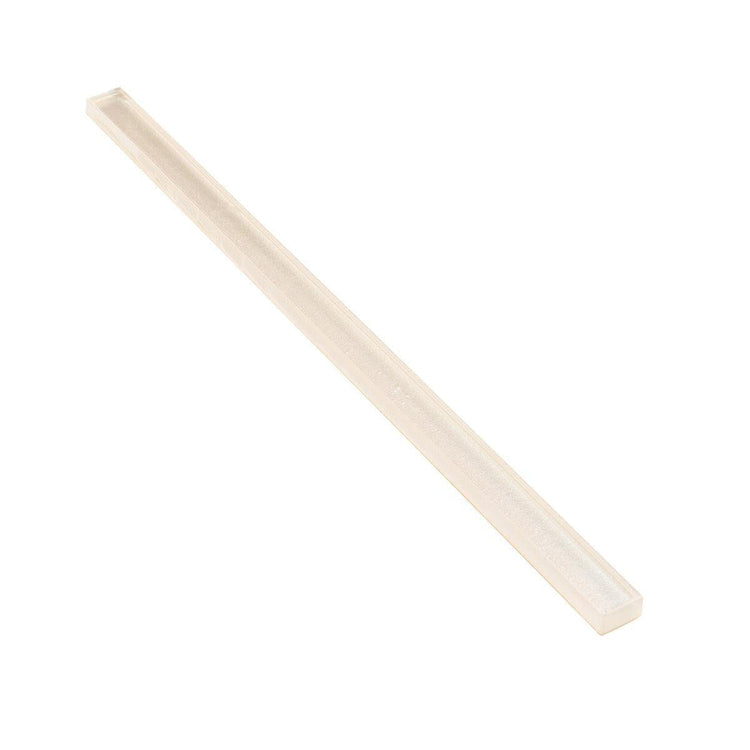 Stardust White Pencil Glass Molding | Tile Club