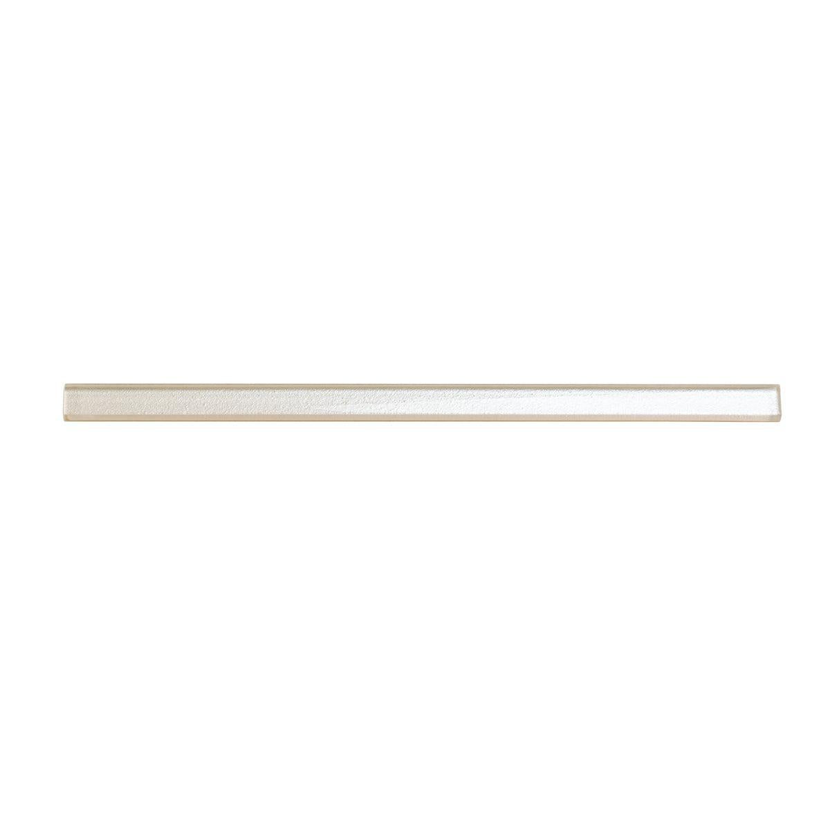 Stardust White Pencil Glass Molding | Tile Club
