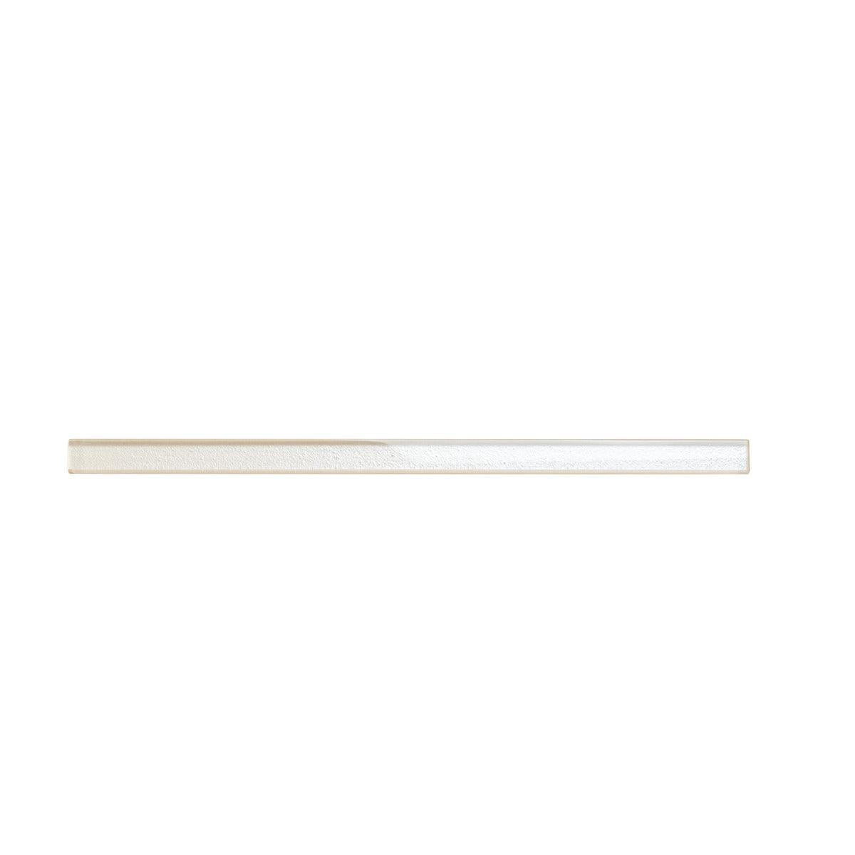 Stardust White Pencil Glass Molding | Tile Club