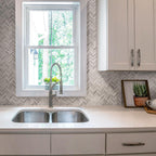 Sticks Equator Marble Polished Mosaic Tile | Tile Club