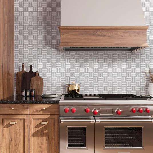 Sticks White Carrara Marble Mosaic Kitchen Wall Tile Tile
