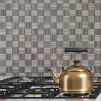  Kitchen with Sticks Wooden Beige Marble Mosaic Tile  Wall 