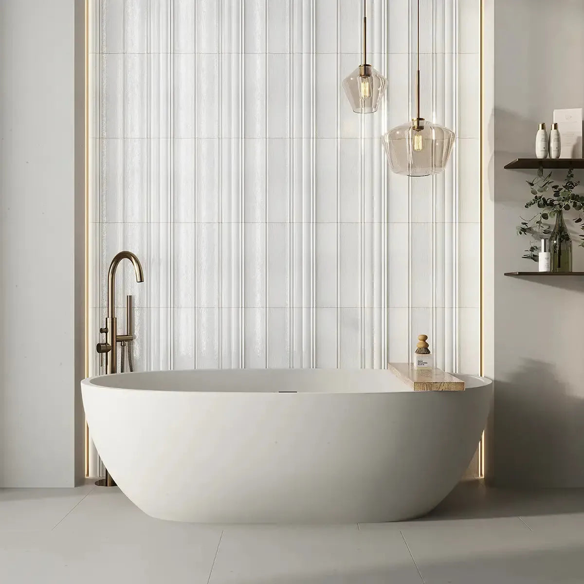 Struktura White Dimensional Porcelain Tile | Tile Club