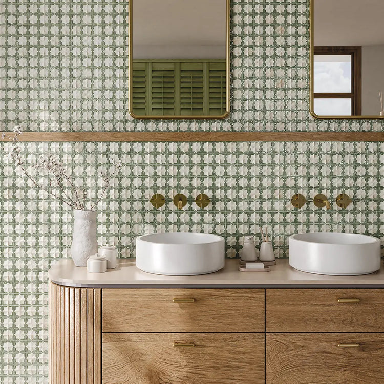 Sultana Celeste Green Porcelain Tile 12x22 | Tile Club