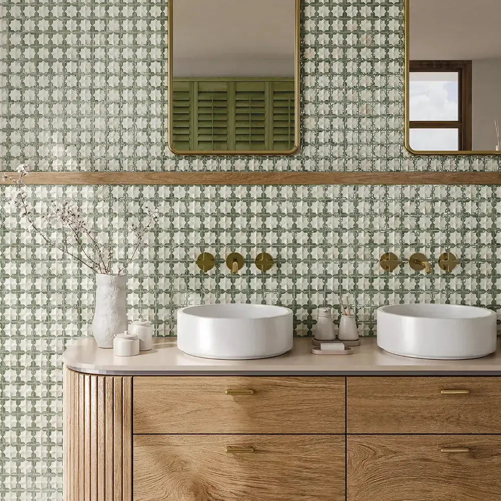 Sultana Celeste Green Porcelain Tile 12x22 | Tile Club