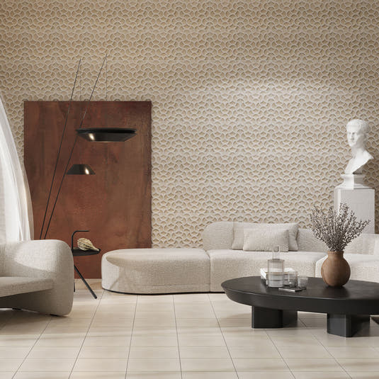 Sultana Mesh Crema Porcelain Tile 13x13 | Tile Club