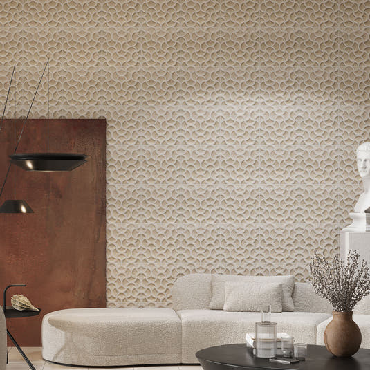 Sultana Mesh Crema Porcelain Tile 13x13 | Tile Club