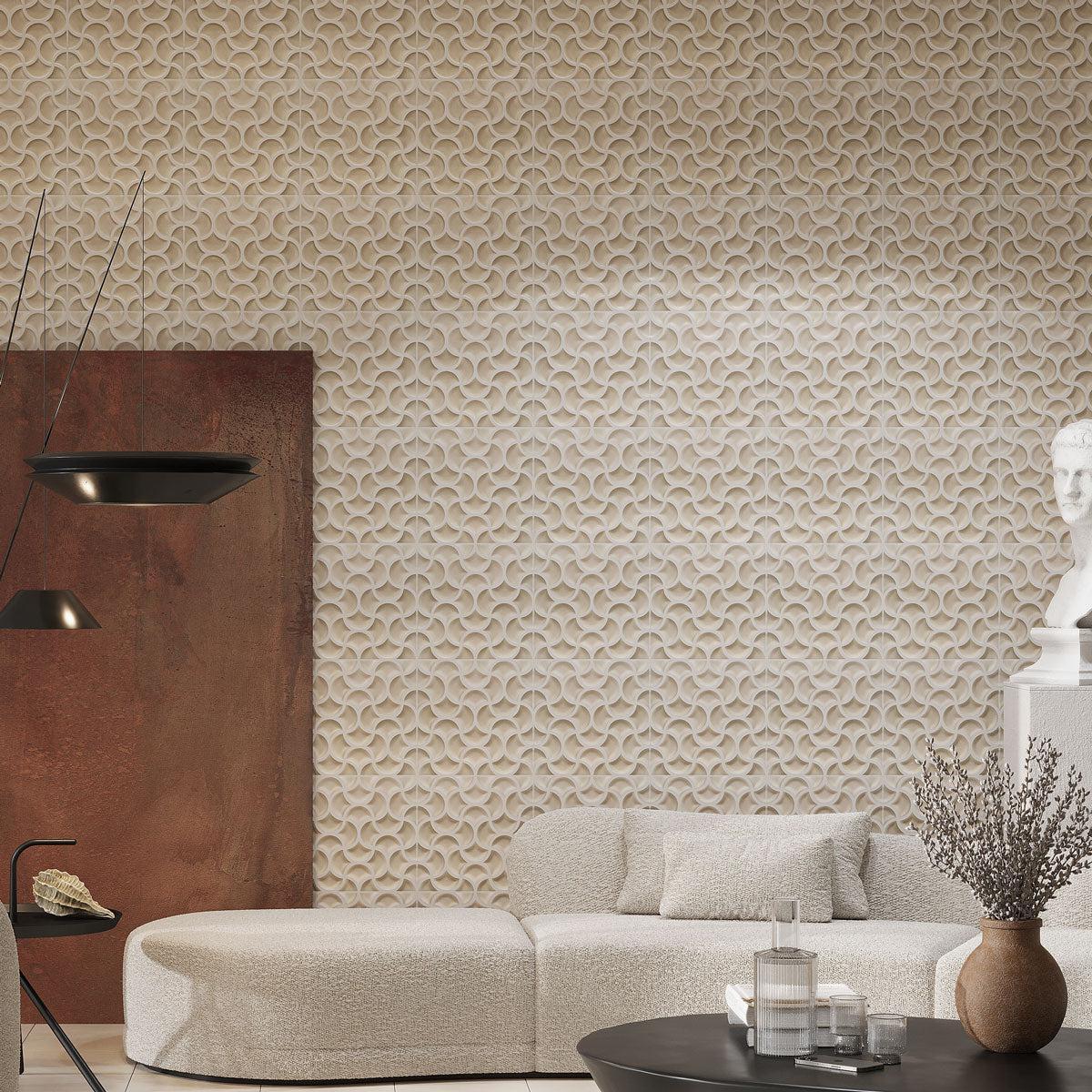 Sultana Mesh Crema Porcelain Tile 13x13 | Tile Club