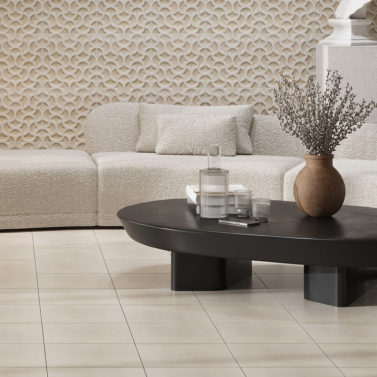 Sultana Smooth Crema Porcelain Tile 13x13 | Tile Club