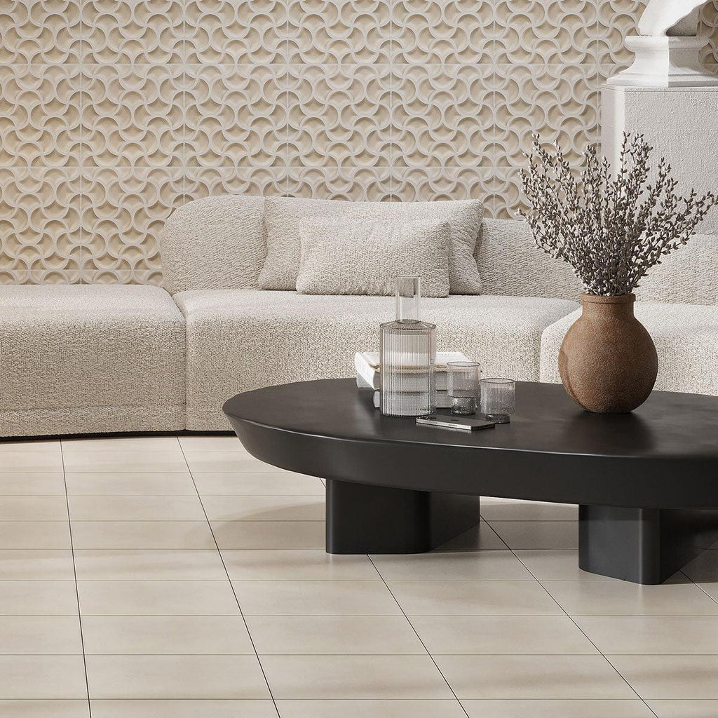Sultana Smooth Crema Porcelain Tile 13x13 | Tile Club