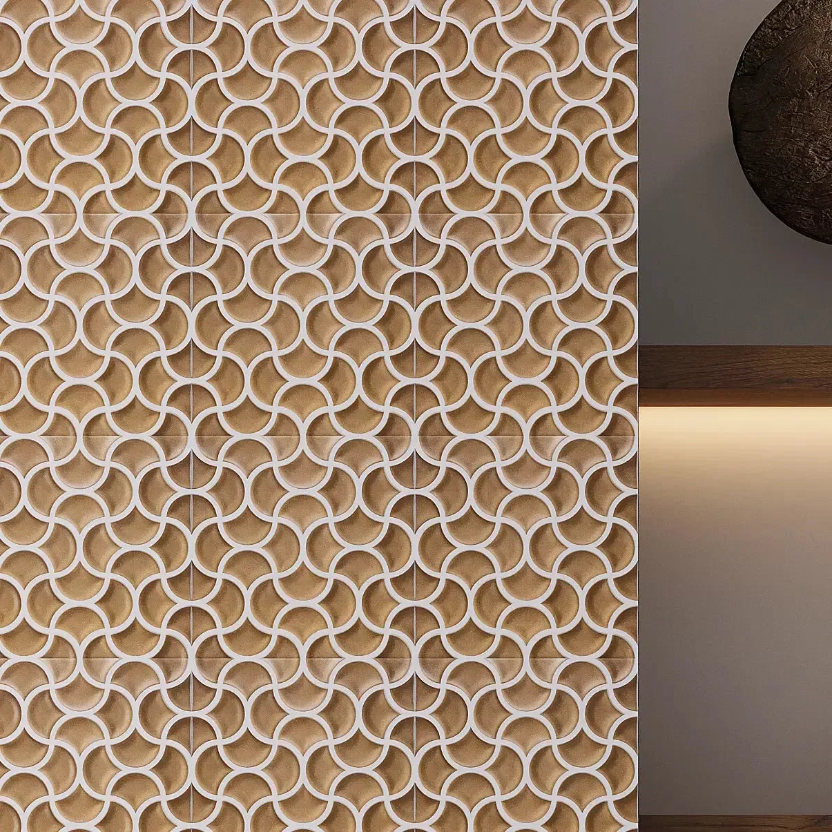 Sultana Mesh Sienna Porcelain Tile 13x13 | Tile Club