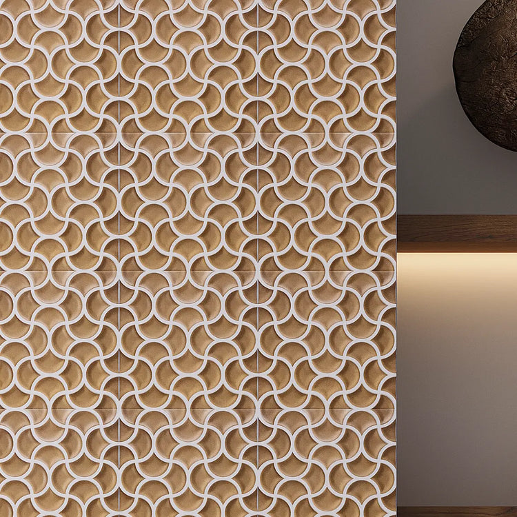 Sultana Mesh Sienna Porcelain Tile 13x13