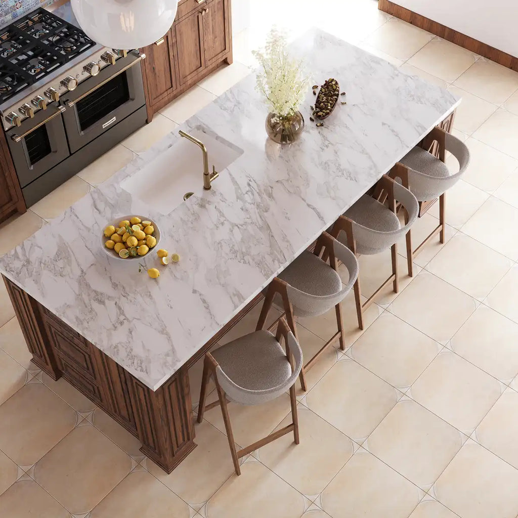 Sultana Stella Crema Porcelain Tile 18x18 | Tile Club