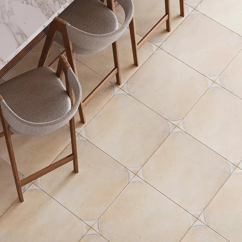 Sultana Stella Crema Porcelain Tile 18x18 | Tile Club