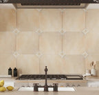 Sultana Stella Crema Porcelain Tile Kitchen Backsplash