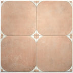 Sultana Stella Terracotta Porcelain Tile 18x18 | Tile Club