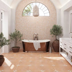 Sultana Stella Terracotta Porcelain Tile 18x18 | Tile Club
