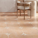 Sultana Stella Terracotta Porcelain Tile 18x18 | Tile Club