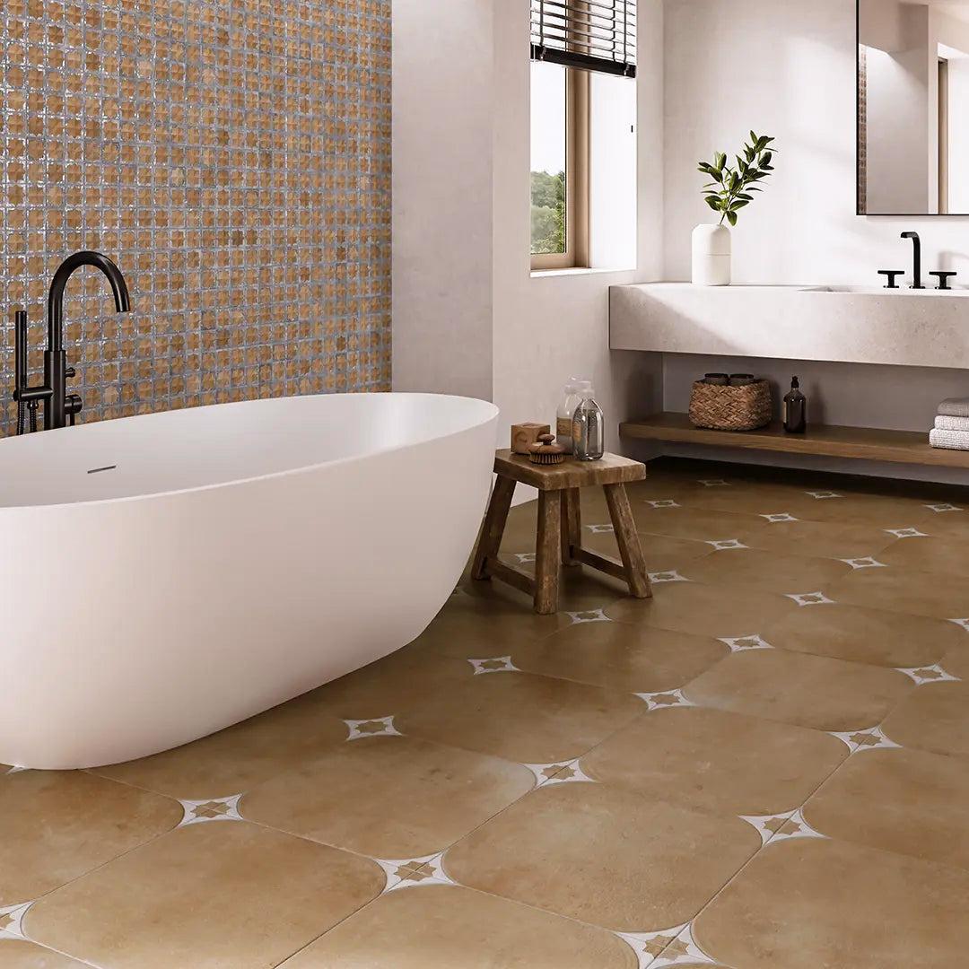 Sultana Stella Sienna Porcelain Tile 18x18 | Tile Club
